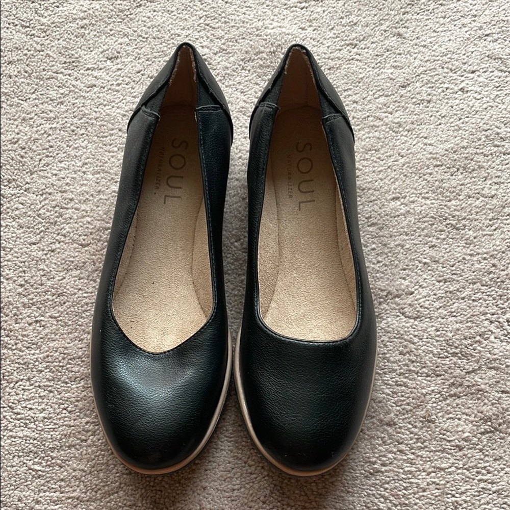 NWOT Naturalizer Soul Women's Black Ballet Flats 9.5